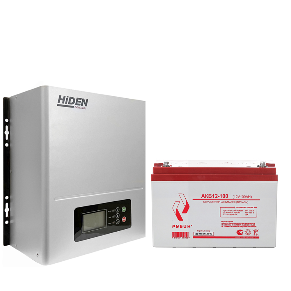 Комплект ИБП Hiden Control HPS20-0312N + АКБ Рубин 12-100