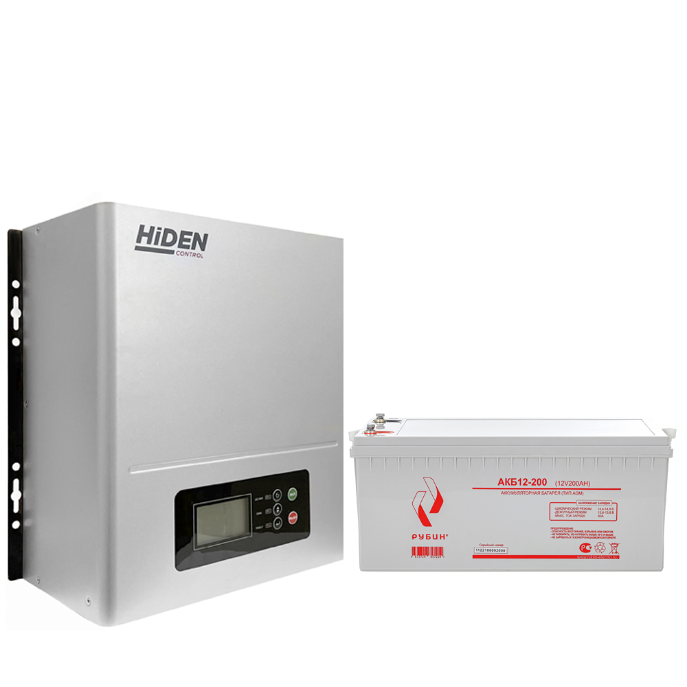 Комплект ИБП Hiden Control HPS20-0312N + АКБ Рубин 12-200