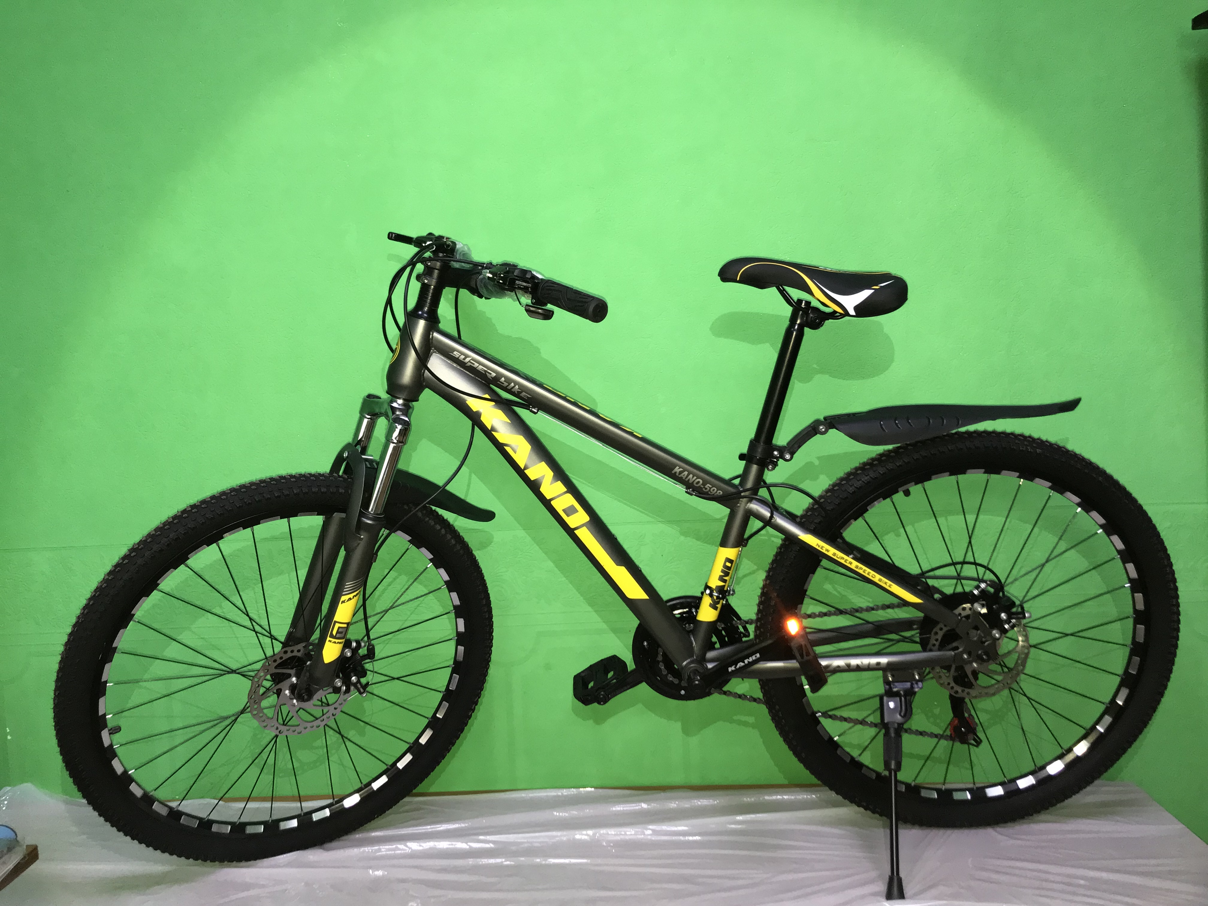 Велосипед Kano 598 (Черно-желтый)